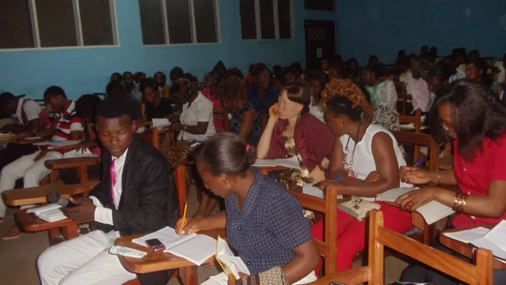 Fellowship and conversation at a ministry gathering